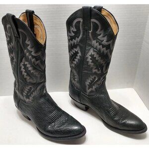 Panhandle Slim 54099 2-2637 Boots, Black, Men's 8.5 D, Pre-Owned